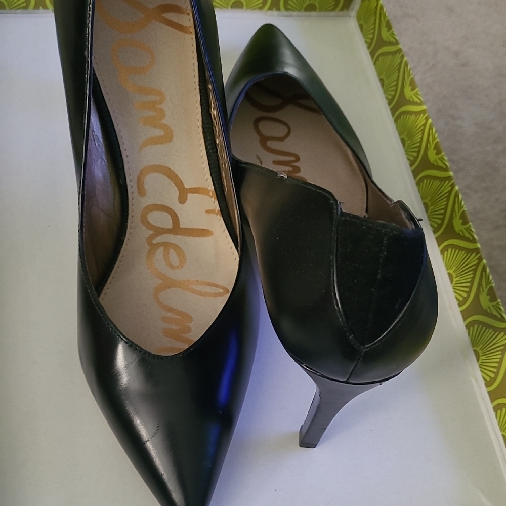 Sam Edelman Black Kitten Heel Pumps